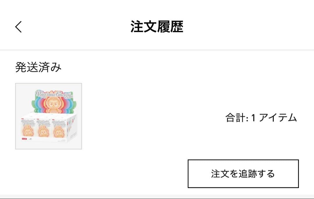 POPMART ラブブ Big into Energy エナジー　未開封　正規品