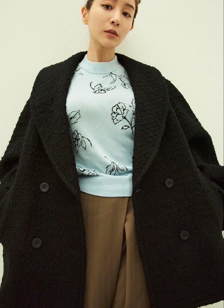 新品クラネ　MINAMI TANAKA×CLANE OVER TWEED コート