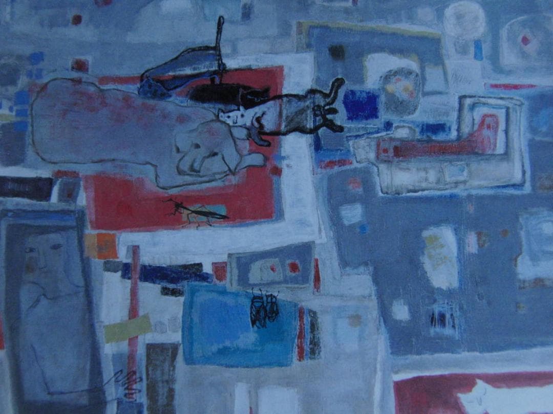 加藤聖扈、【天国に遊ぶダク（愛犬）とアチャコとオチャピイ（愛猫）】