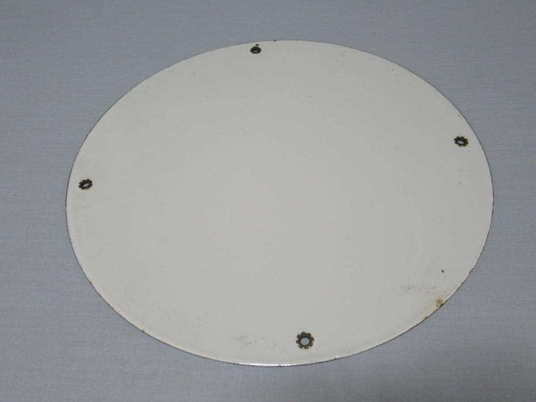 未使用 希少 1950年代◆アメリカン航空 円形ホーロー看板 直径30cm