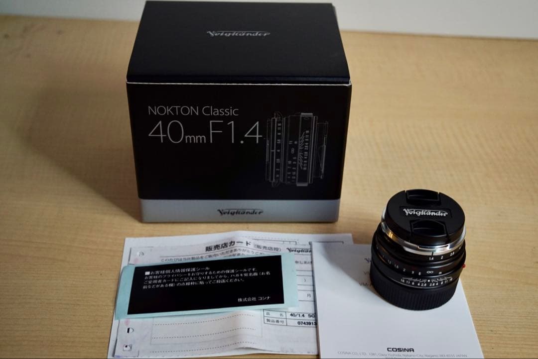 【超美品】NOKTON Classic 40mm F1.4 S.C
