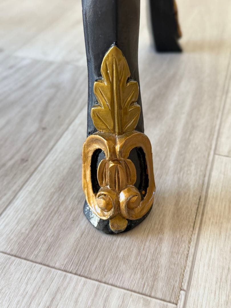 猫脚キャビネット アンティーク 3段引き出し 花台　電話台 レトロ