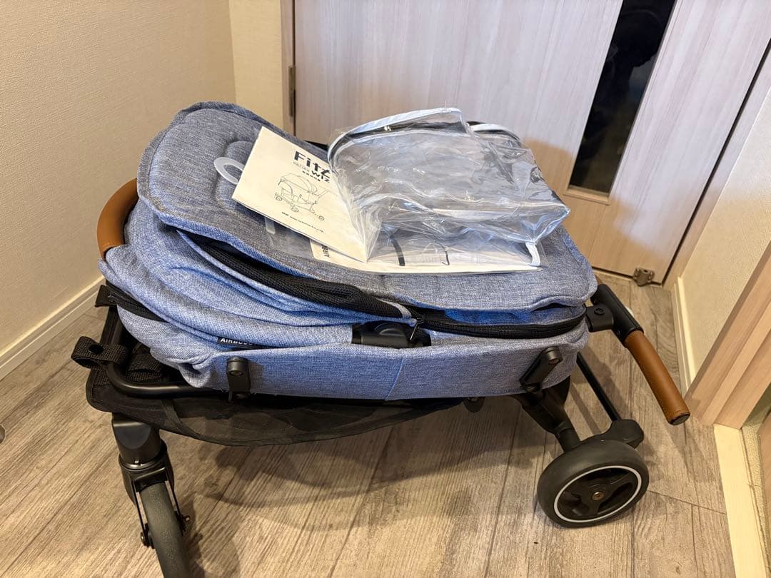 Fitt series wiz ペットカート デニムブルーハリースペット付き