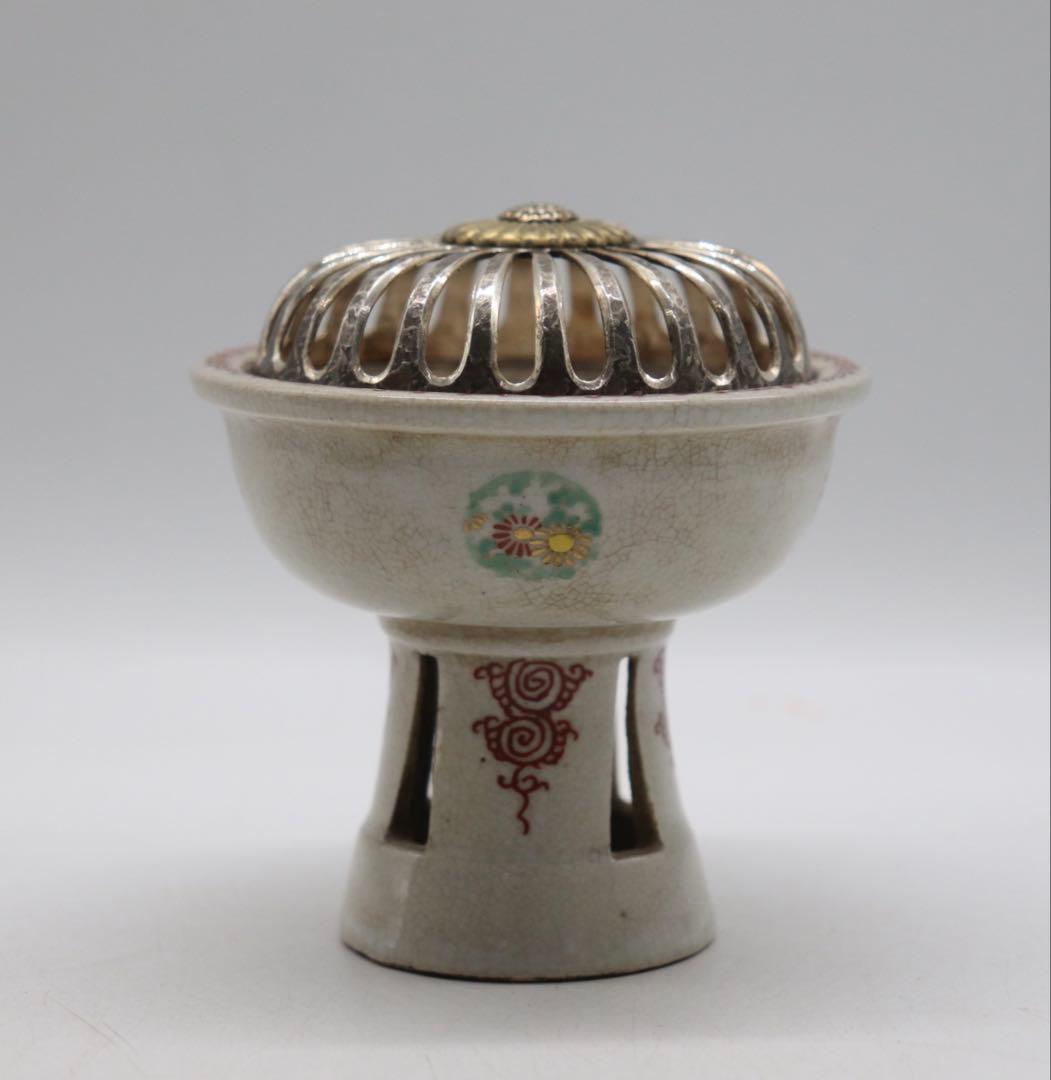 平安　眞葛香山　香炉　供箱　送料込み250310