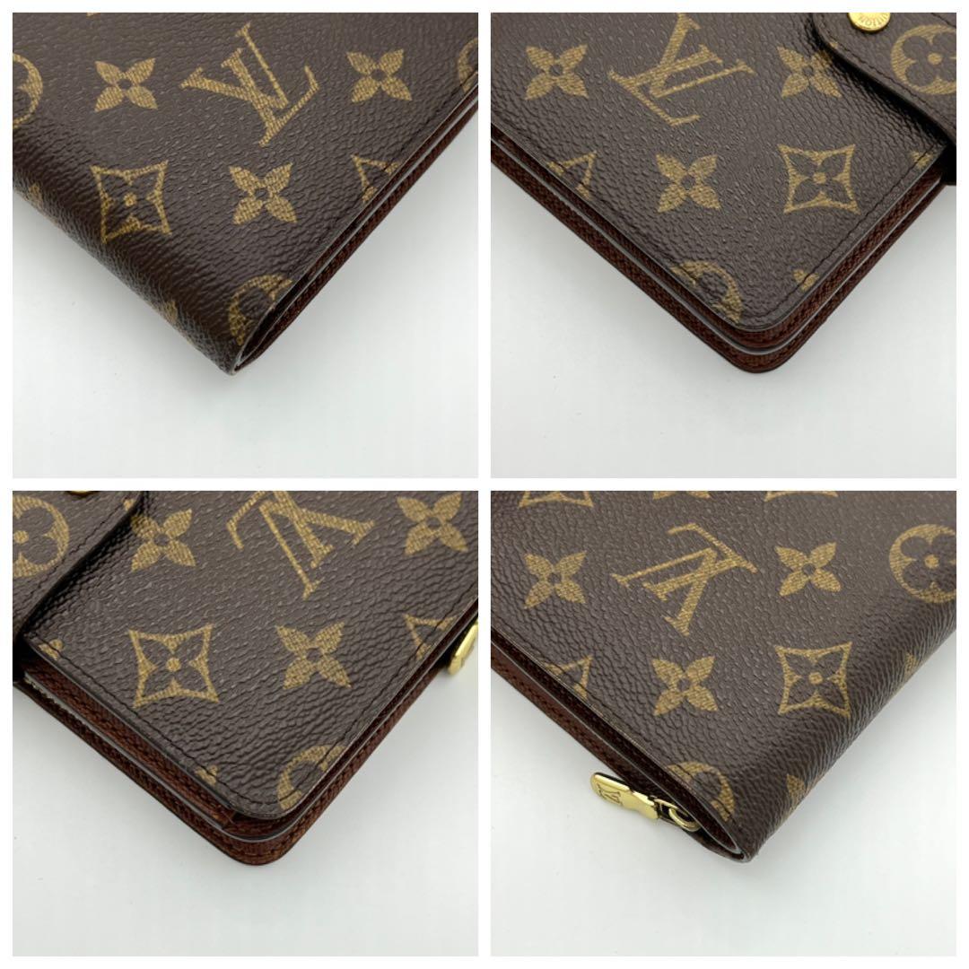 【極美品・パスケース付き】ルイヴィトン モノグラム ポルトパピエジップ 折り財布