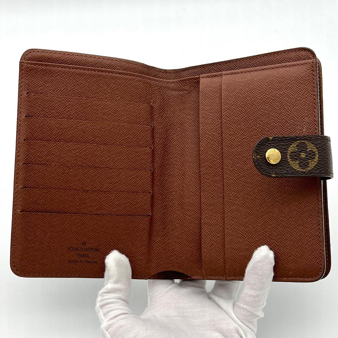 【極美品・パスケース付き】ルイヴィトン モノグラム ポルトパピエジップ 折り財布