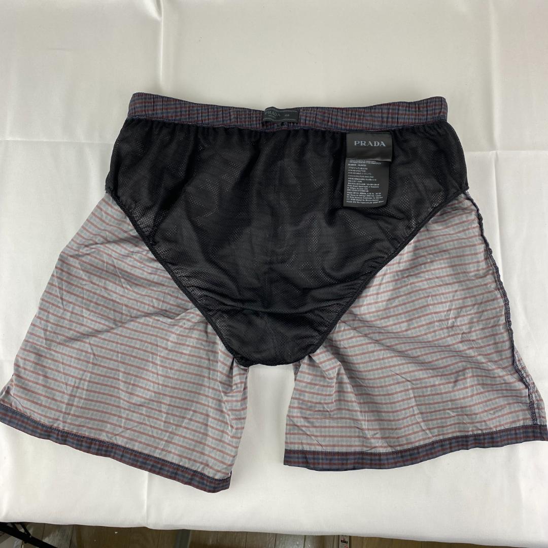 【美品】PRADA スイムウェア 水着 メンズ チェック柄