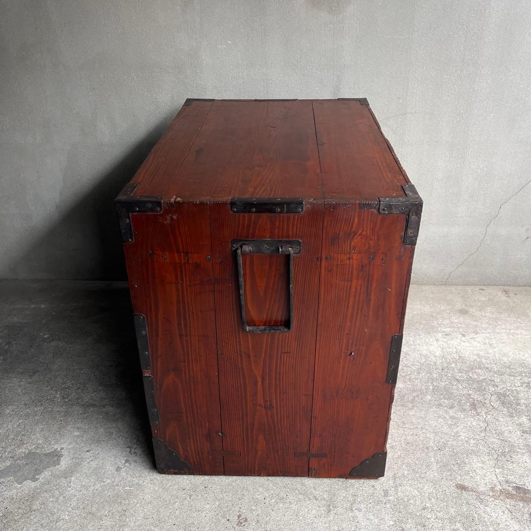 和製アンティーク 明治大正期 会津箪笥 引手金具 小振りサイズ 引き出し