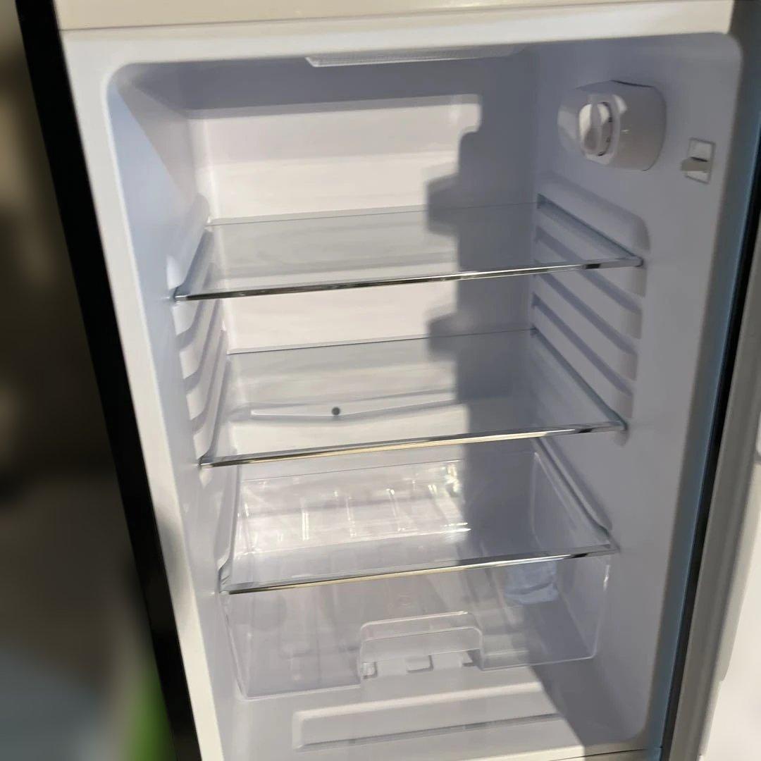 【美品】札幌発　アイリスオーヤマ　レトロ　冷凍冷蔵庫PRR-142D ブラック