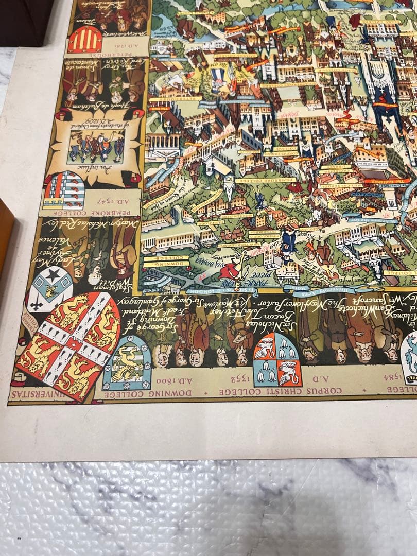 ケンブリッジ ヴィンテージ 絵地図 地図 ポスター