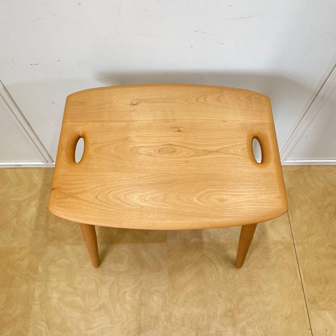 キャトル・セゾン サクラ材 トレイテーブル サイドテーブル 花台 北欧スタイル