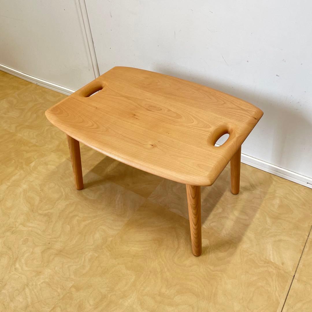 キャトル・セゾン サクラ材 トレイテーブル サイドテーブル 花台 北欧スタイル