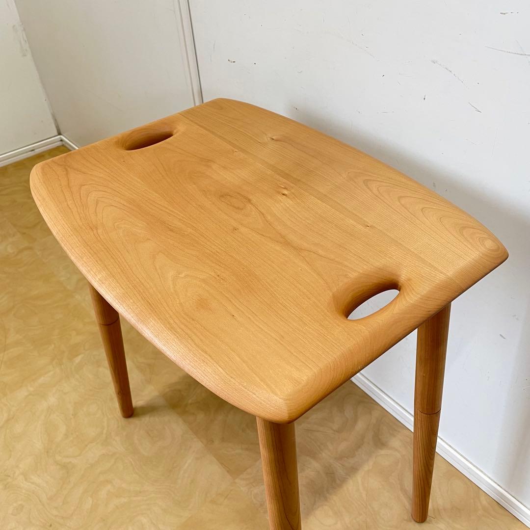 キャトル・セゾン サクラ材 トレイテーブル サイドテーブル 花台 北欧スタイル