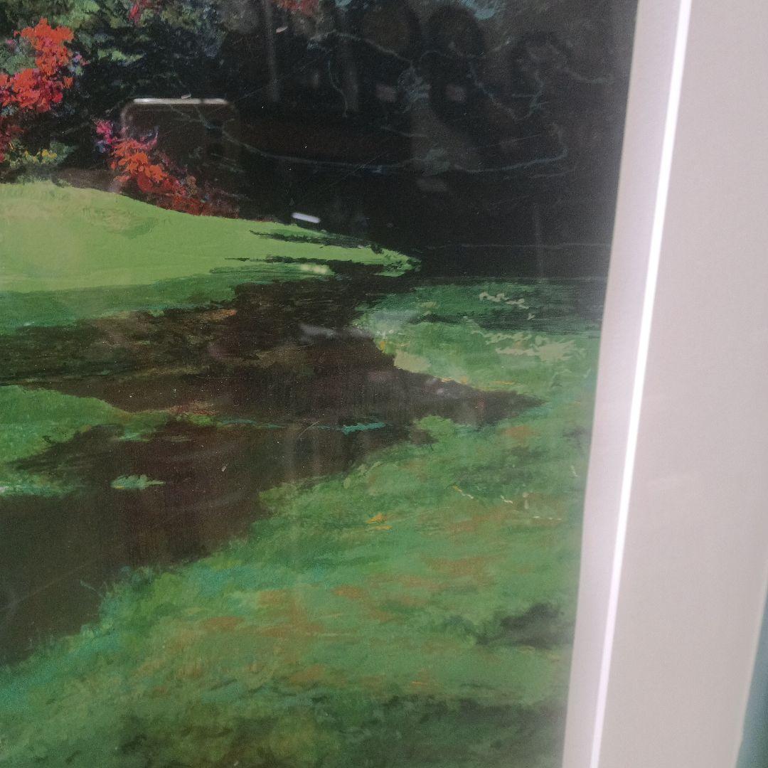 4560）マークキング　リトグラフまたはシルクスクリーン「アプローチ」額装