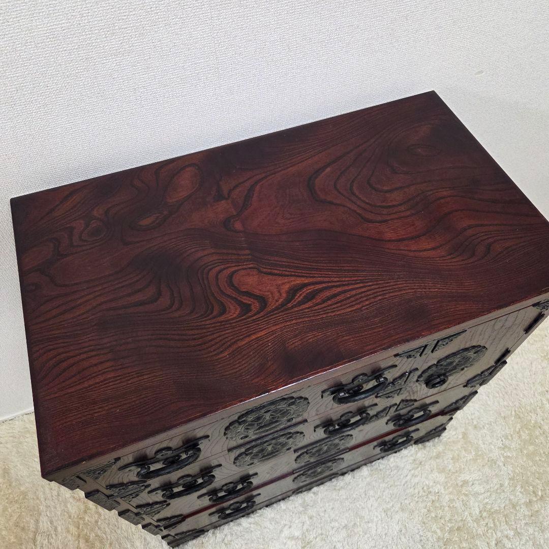 美品✨岩谷堂箪笥 整理箪笥 4段6杯 和箪笥 レトロ チェスト タンス 伝統民芸