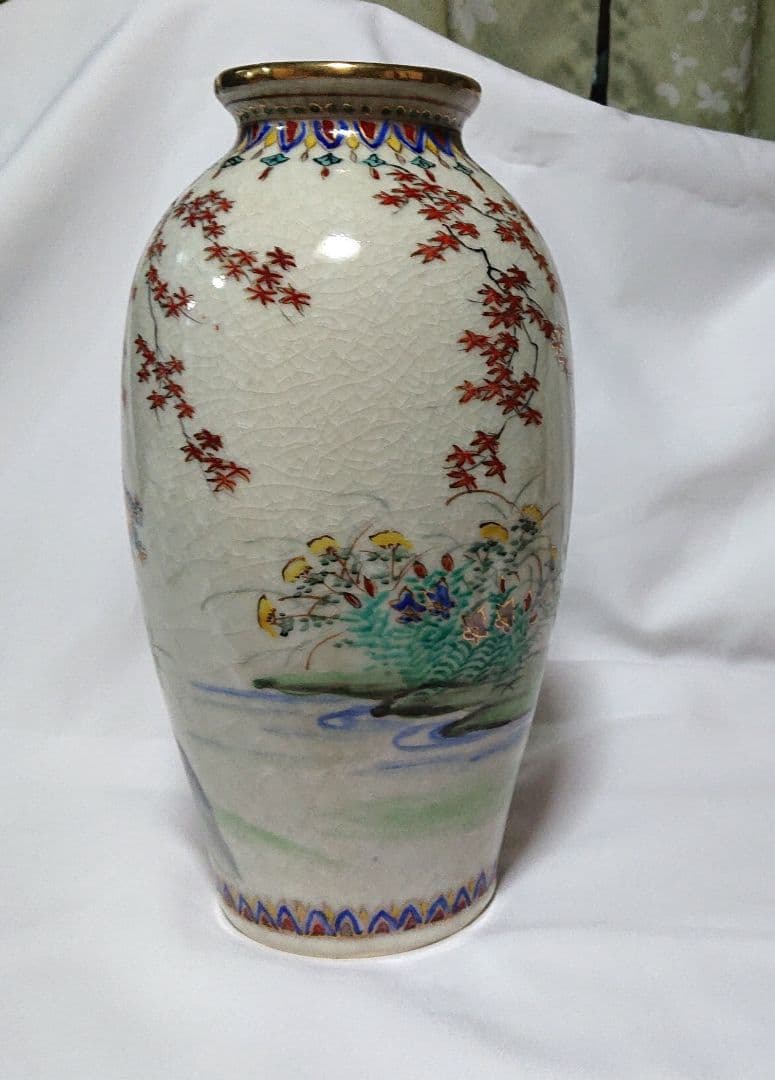 薩摩焼壽官の花瓶 T148