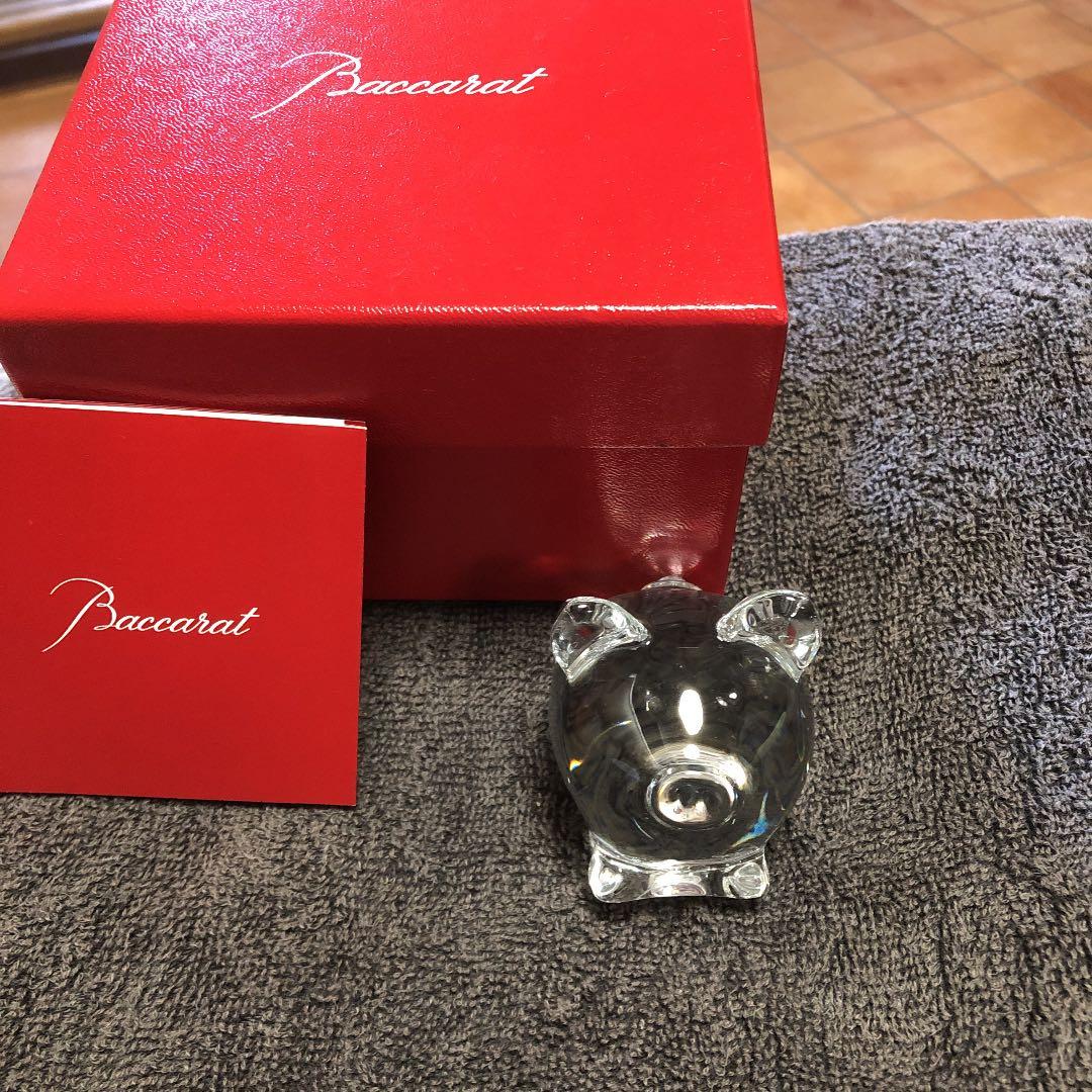 baccaratクリスタル。干支置物、(亥)