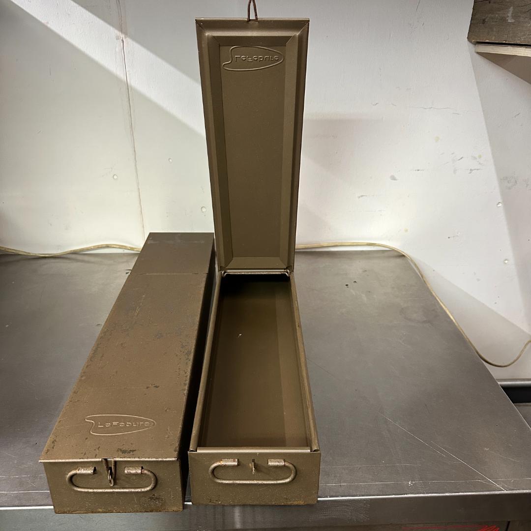 【希少 LeFebure製】ヴィンテージ メタルストレージボックス 収納ボックス