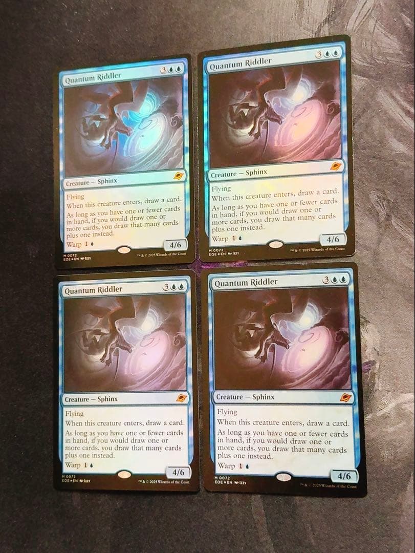 【foil】量子の謎かけ屋　英語　4枚セット