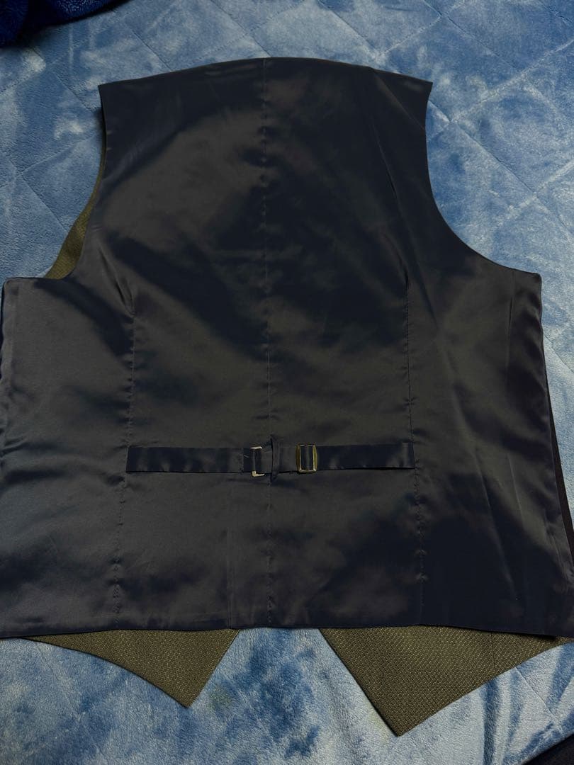 【新品】AOKI リバーシブル ベスト ジレ 紺 グレー Sサイズ