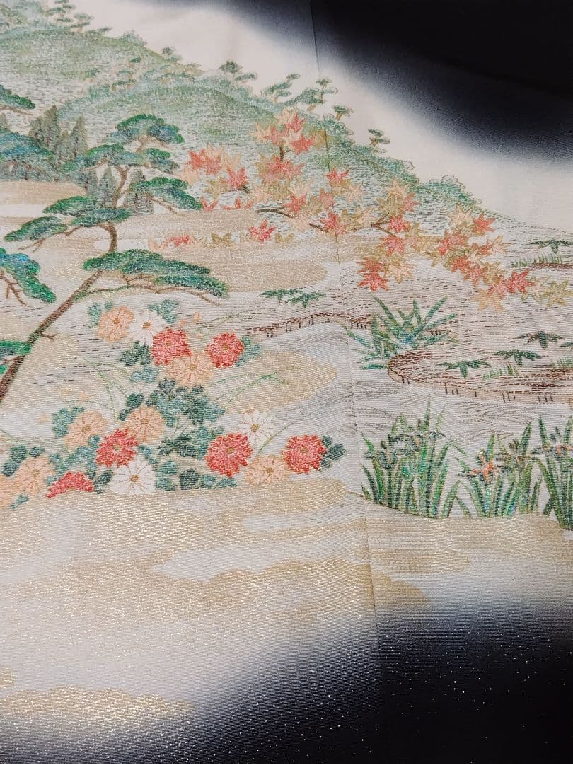 B2064 留袖リメイク袖広がりデザインフォーマルパーティードレス