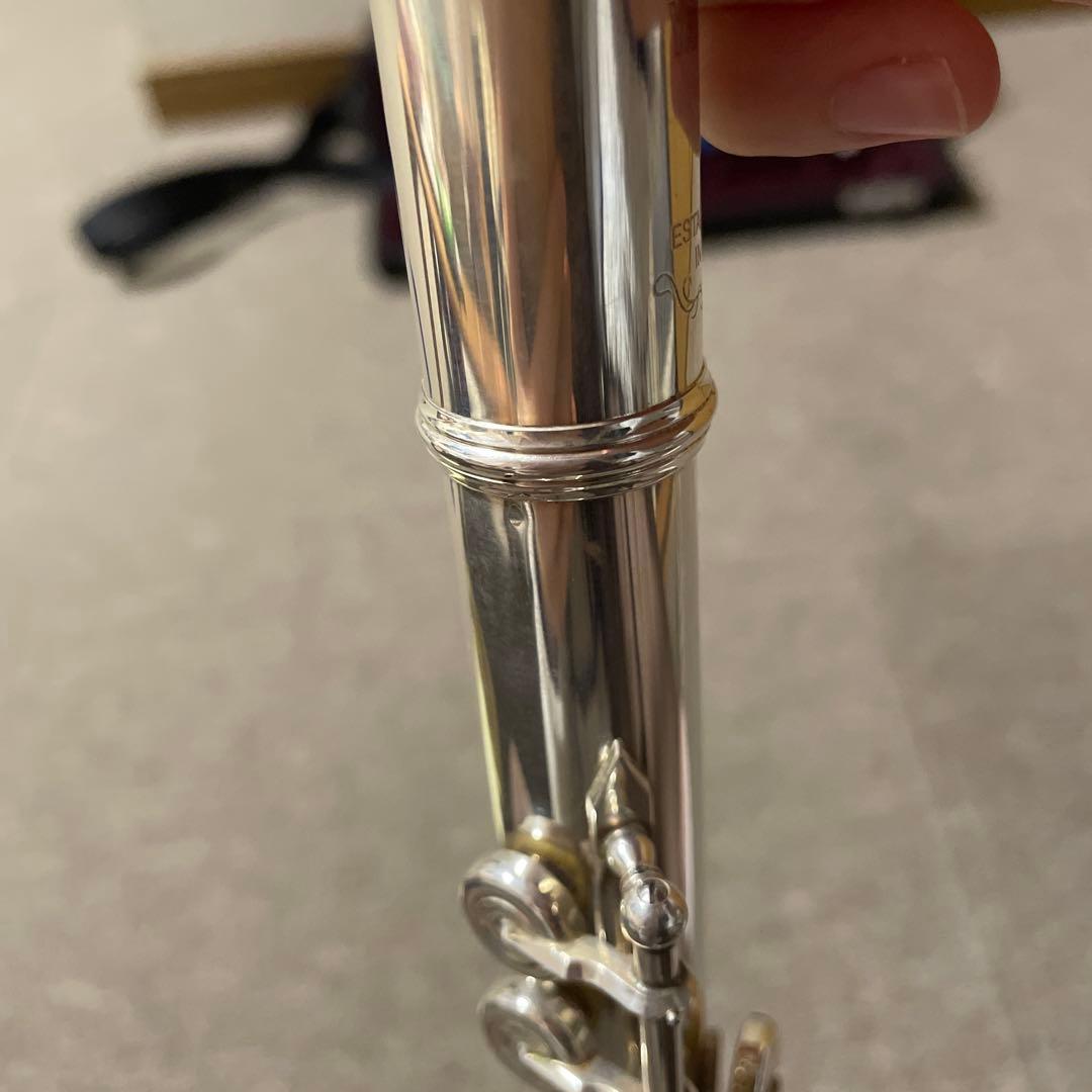 YAMAHA フルート 577 頭部間銀製　ケース付き　オフセット　リングキー