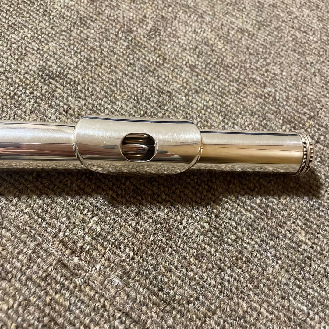 YAMAHA フルート 577 頭部間銀製　ケース付き　オフセット　リングキー