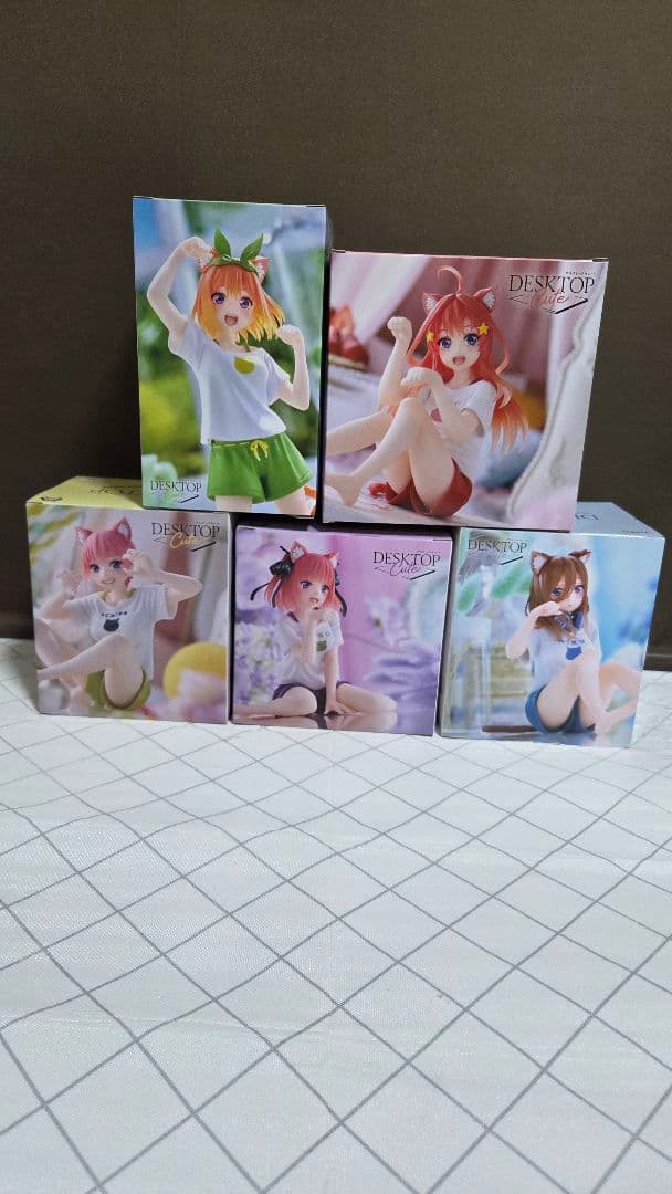 五等分の花嫁フィギュアDesktop Cute ・一花・二乃・三玖・四葉・五月