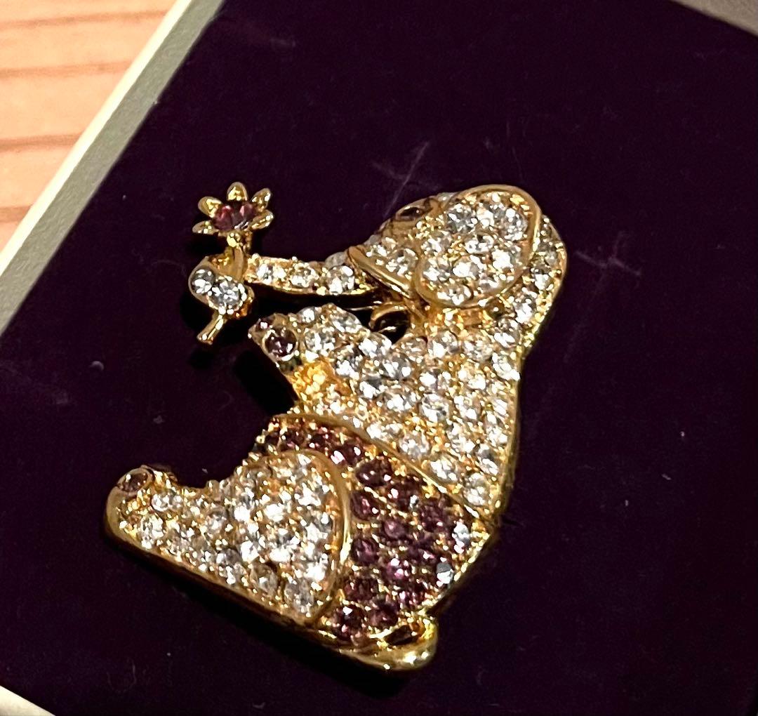 【Napier】ネイピア 年代不明 エレファント 象 ヴィンテージパヴェブローチ