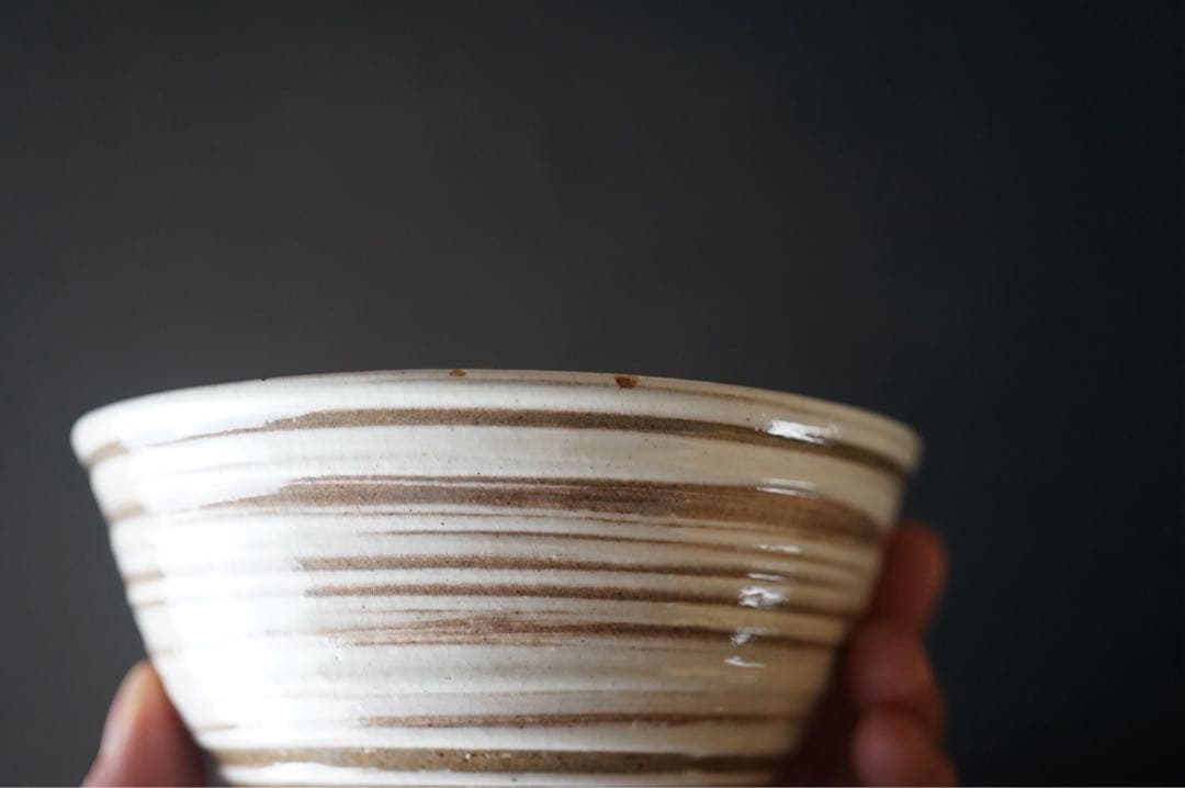 佐藤輝尚 黒石窯 三島暦手 数茶碗 6客 共箱 茶道具