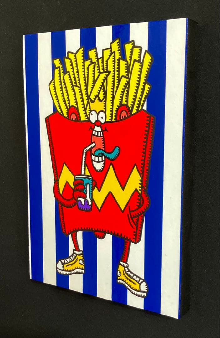 原画　ポテト　ポップアート　絵画　アクリル画　現代アート　一点物　手描き