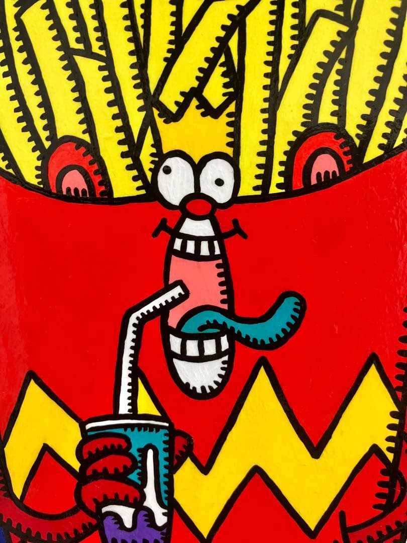 原画　ポテト　ポップアート　絵画　アクリル画　現代アート　一点物　手描き