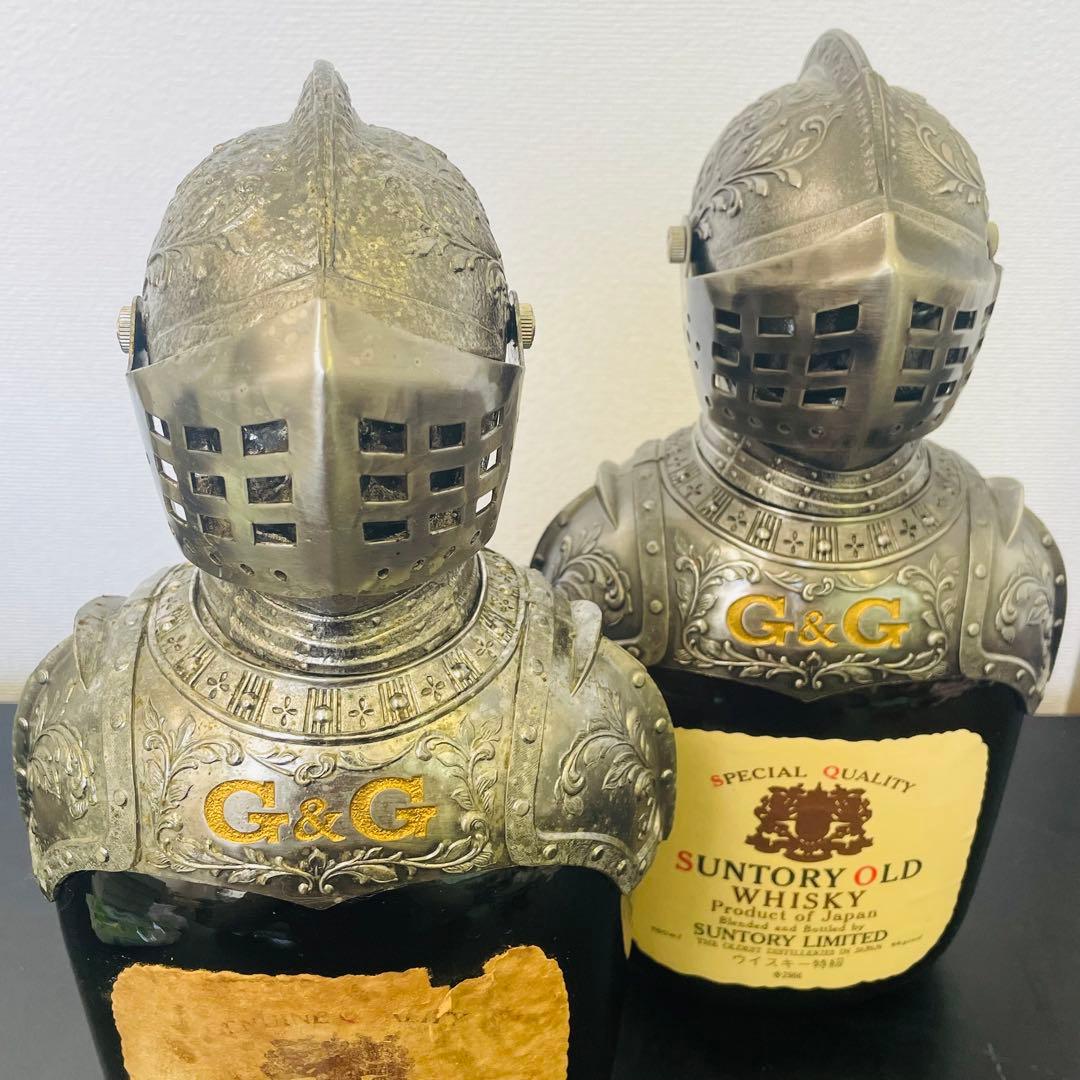 サントリーオールドウイスキー特級 G＆G甲冑ボトルカバー付き