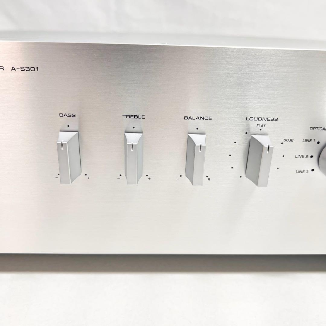 ヤマハ A-S301 プリメインアンプ 説明書・リモコン付き 通電OK 現状品