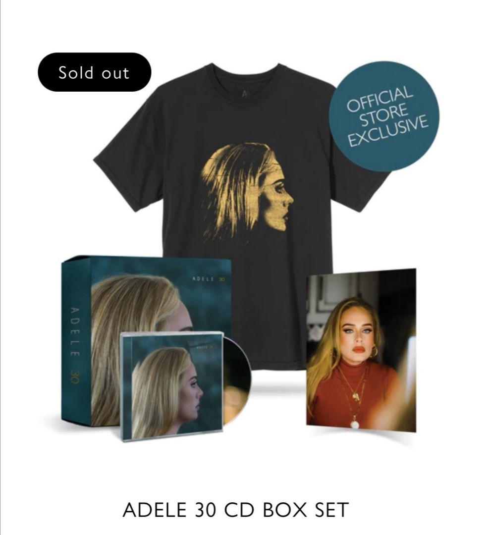 ADELE 30 CD BOX SET（L）T-SHRIT
