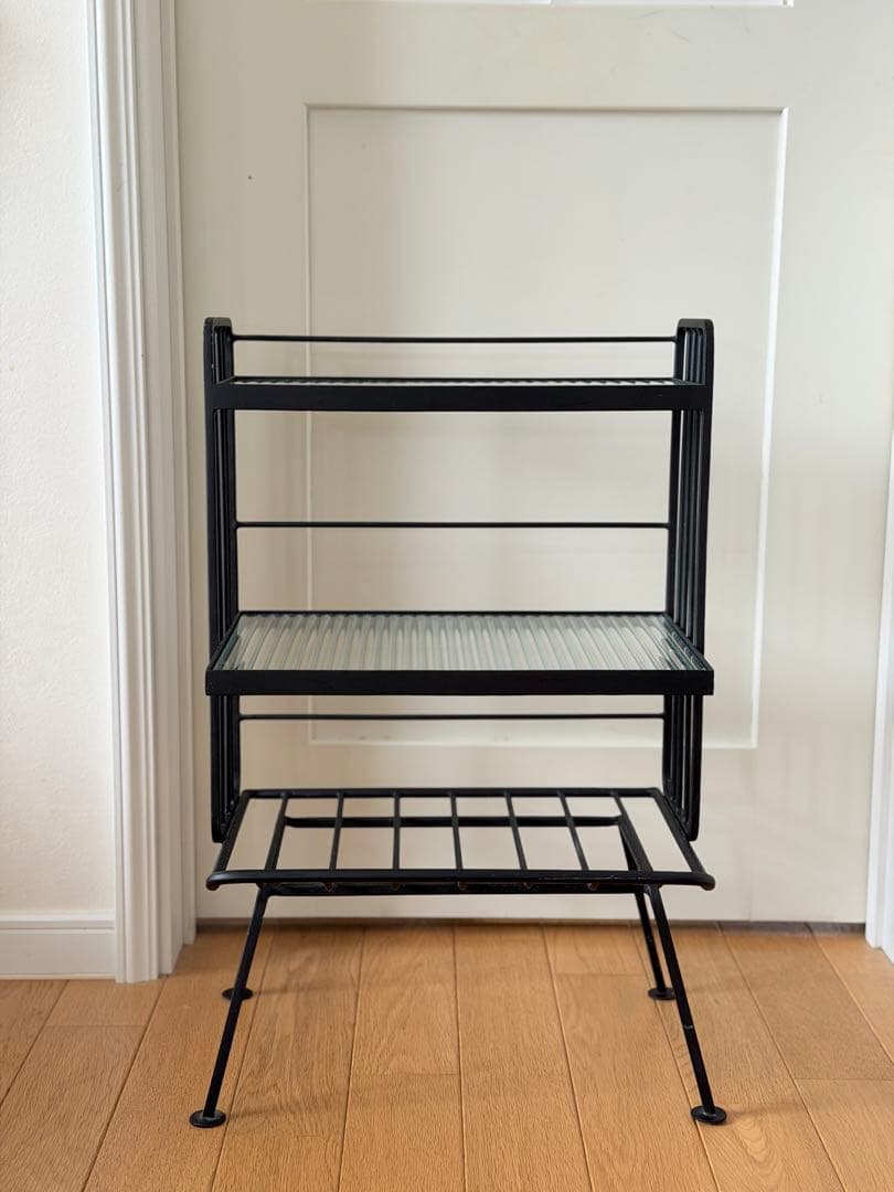 【unico】アイアン×ガラスのサイドテーブル