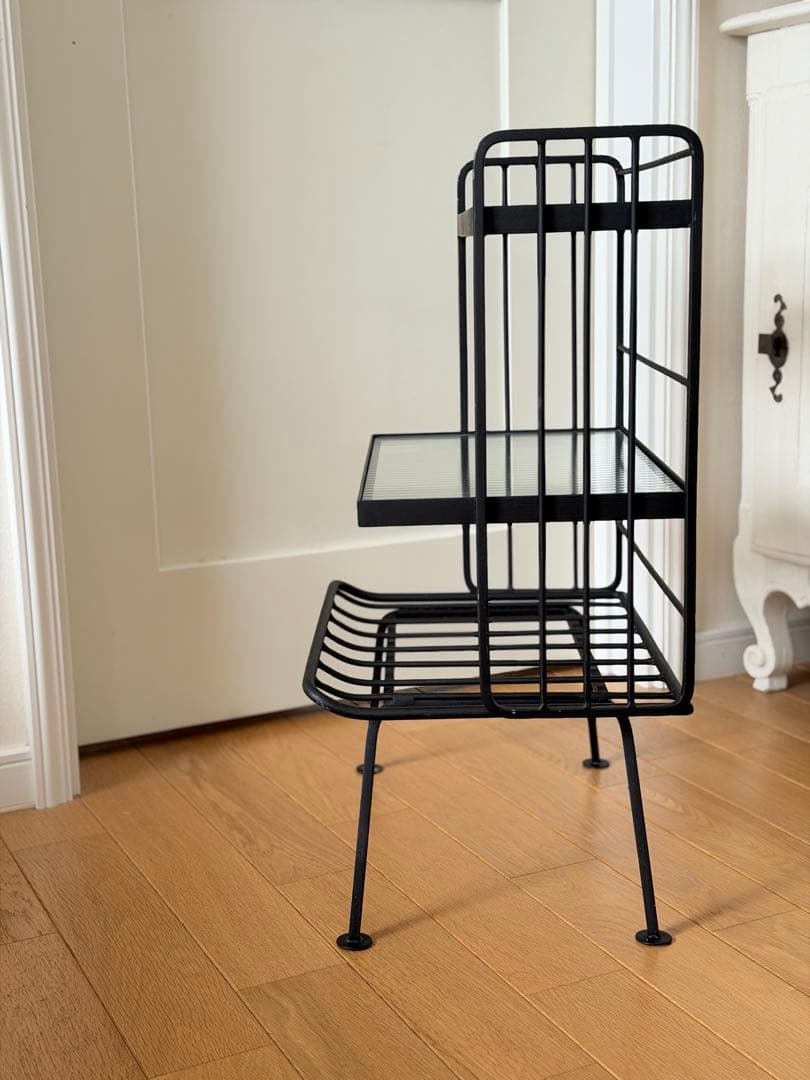 【unico】アイアン×ガラスのサイドテーブル