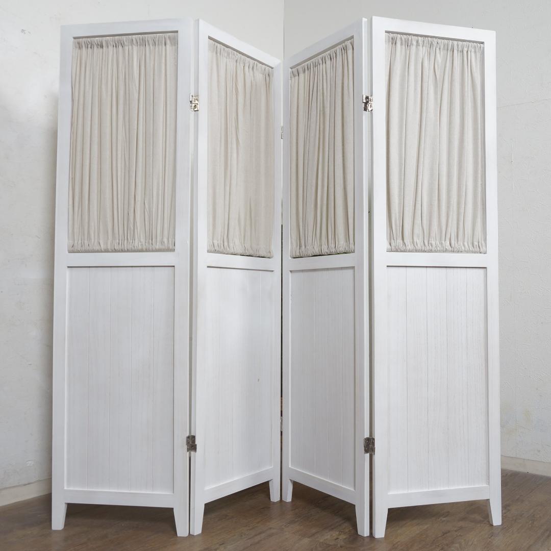 【新品・未使用】　　4連　パーティション　ルーバー式　　148cm