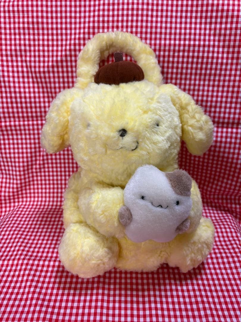 ポムポムプリン レトロ ぬいぐるみバッグ