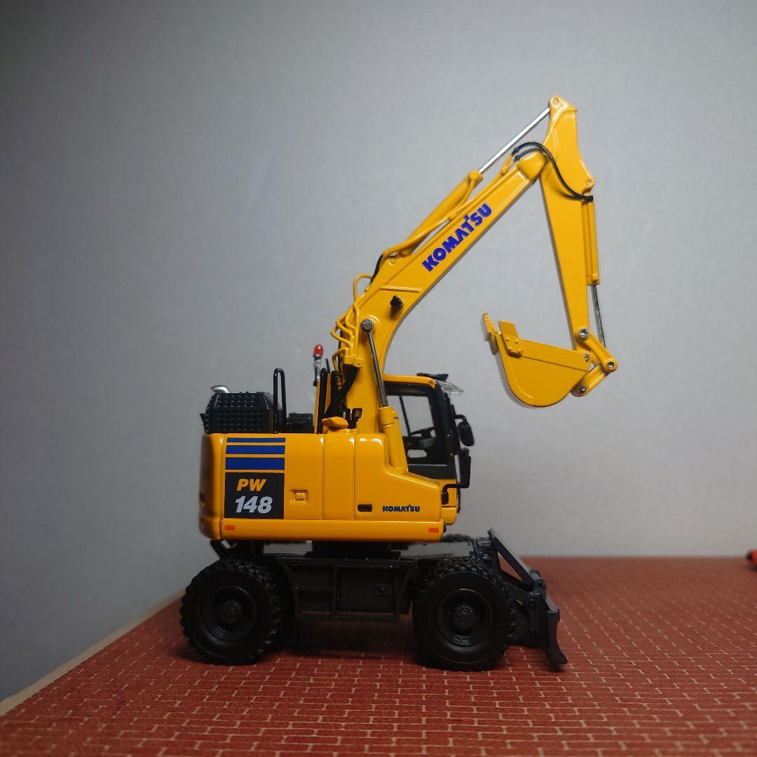 コマツ PW148油圧ショベル(モノブーム仕様) 1/50 KOMATSU