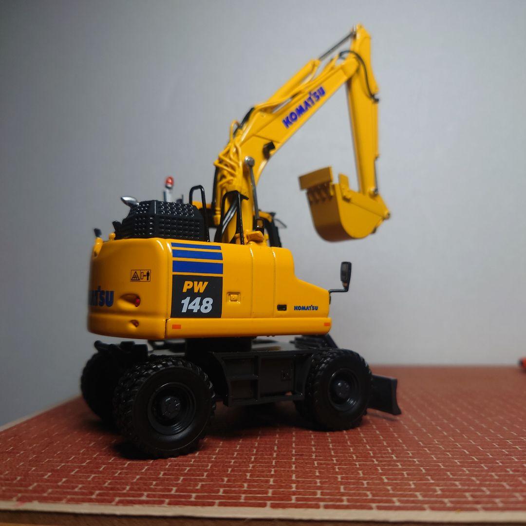 コマツ PW148油圧ショベル(モノブーム仕様) 1/50 KOMATSU