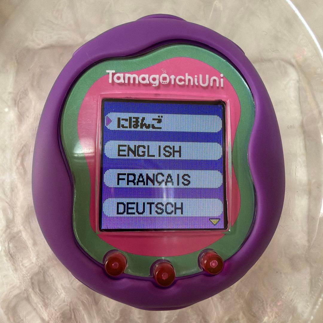 Tamagotchi Uni パープル バンド ストラップ付き