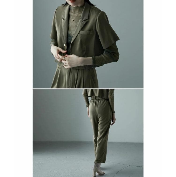 etoll. エトル 3 pieces ジャケット＆パンツ セットアップドレス