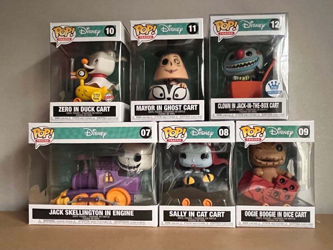 Funko ディズニー　ナイトメア ビフォア クリスマス　コンプリートセット蓄光