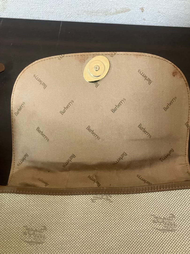 Burberrys バーバリーズ ショルダーバッグ ベージュ ロゴ柄 ヴィンテー
