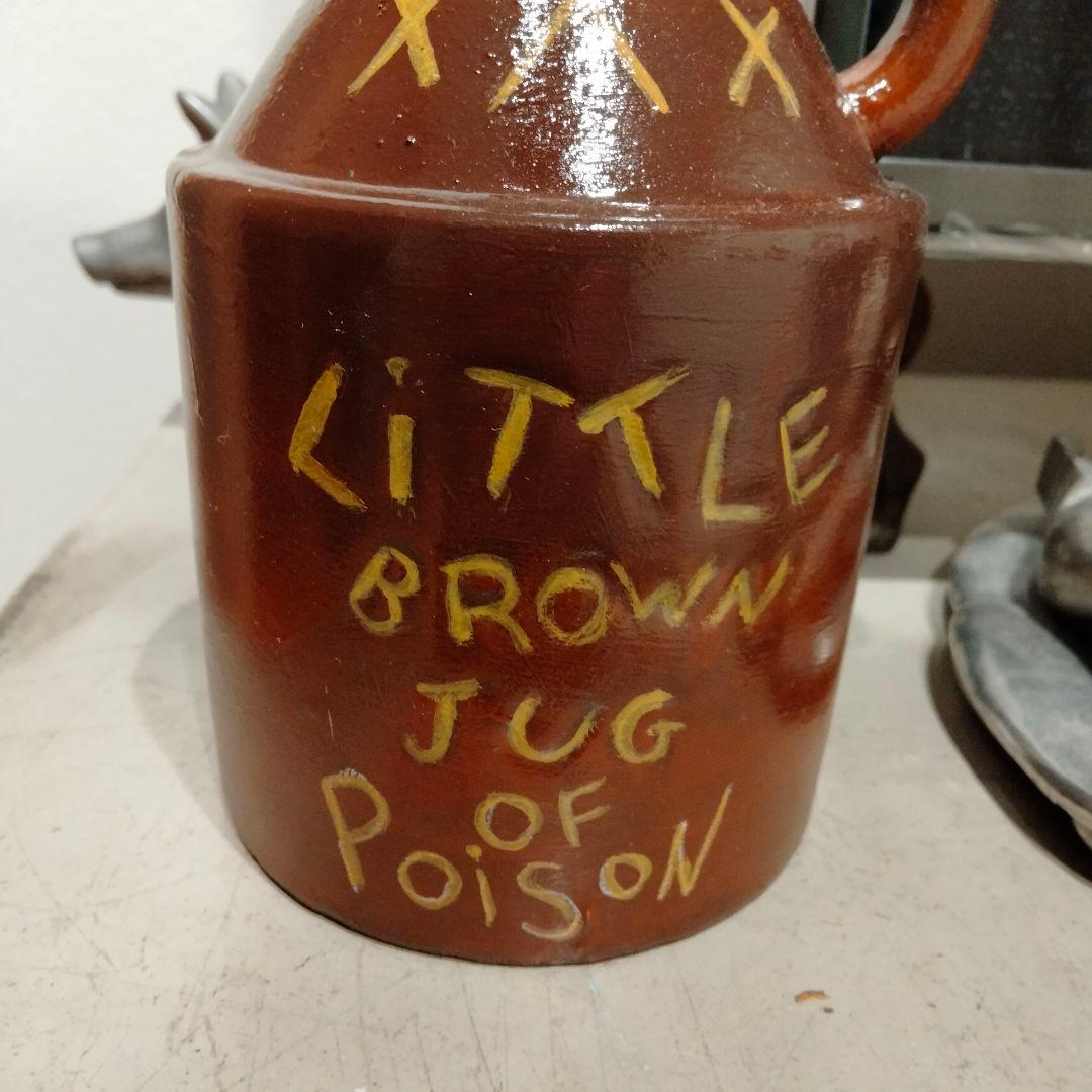 レア 50s スカル　ドクロ　ビンテージ　デカンタ　クロスボーン