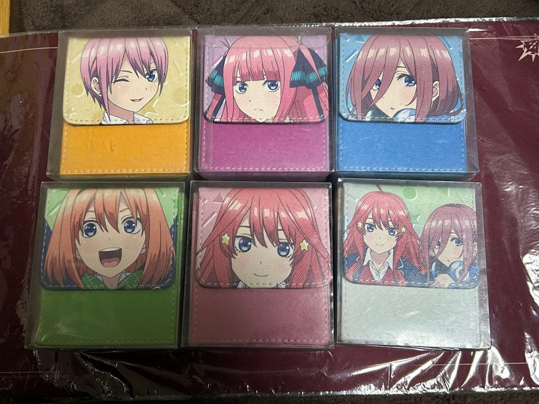 五等分の花嫁　デッキケース　デッキホルダー　プライズ　合皮　6個セット