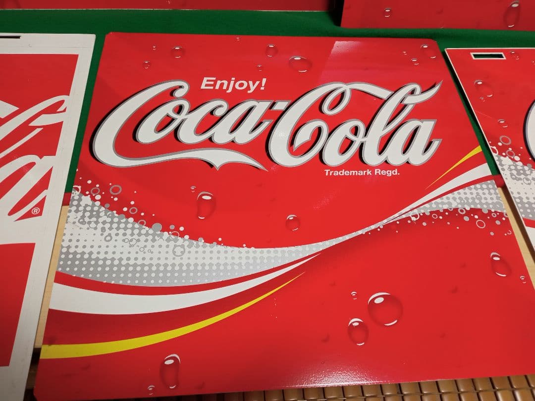 Coca-Cola Enjoy!看板、サインプレート 5枚セット