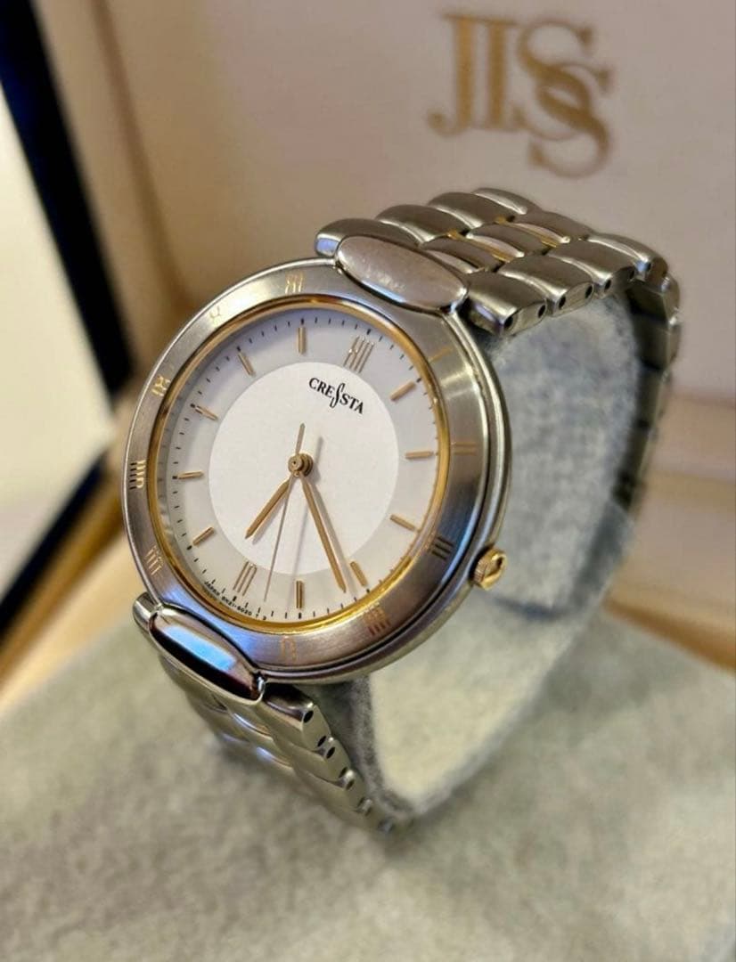 SEIKO セイコー CRESTA クレスタ メンズ クォーツ 腕時計 稼働品