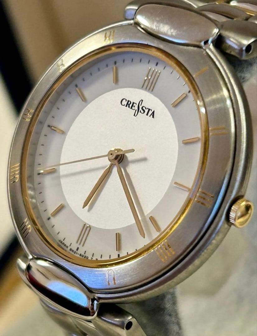 SEIKO セイコー CRESTA クレスタ メンズ クォーツ 腕時計 稼働品